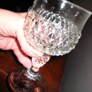 Set of 6 Indiana Glass Champaign Goblets- Great Condition